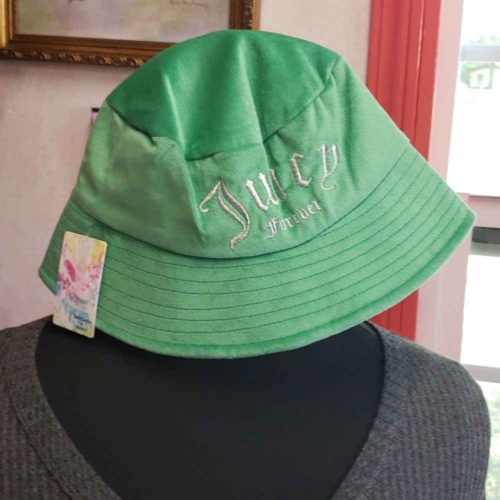 Juicy Couture Bright Green Bucket Hat - Picture 3 of 14